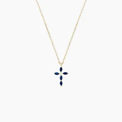 Collier Eser Or Jaune Oxyde De Zirconium