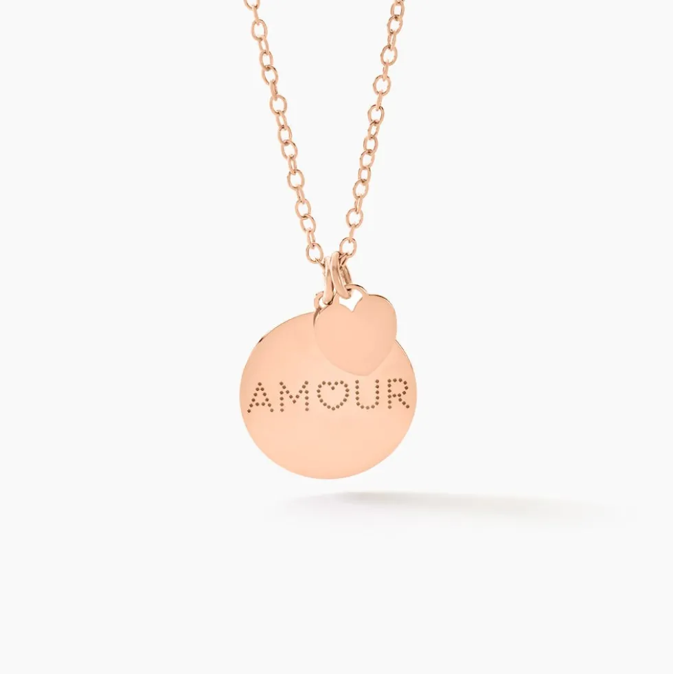 Collier Eternelle Argent Rose