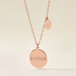 Collier Eternelle Argent Rose