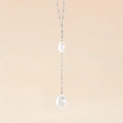 Collier Euphoria Argent Blanc Perle De Culture
