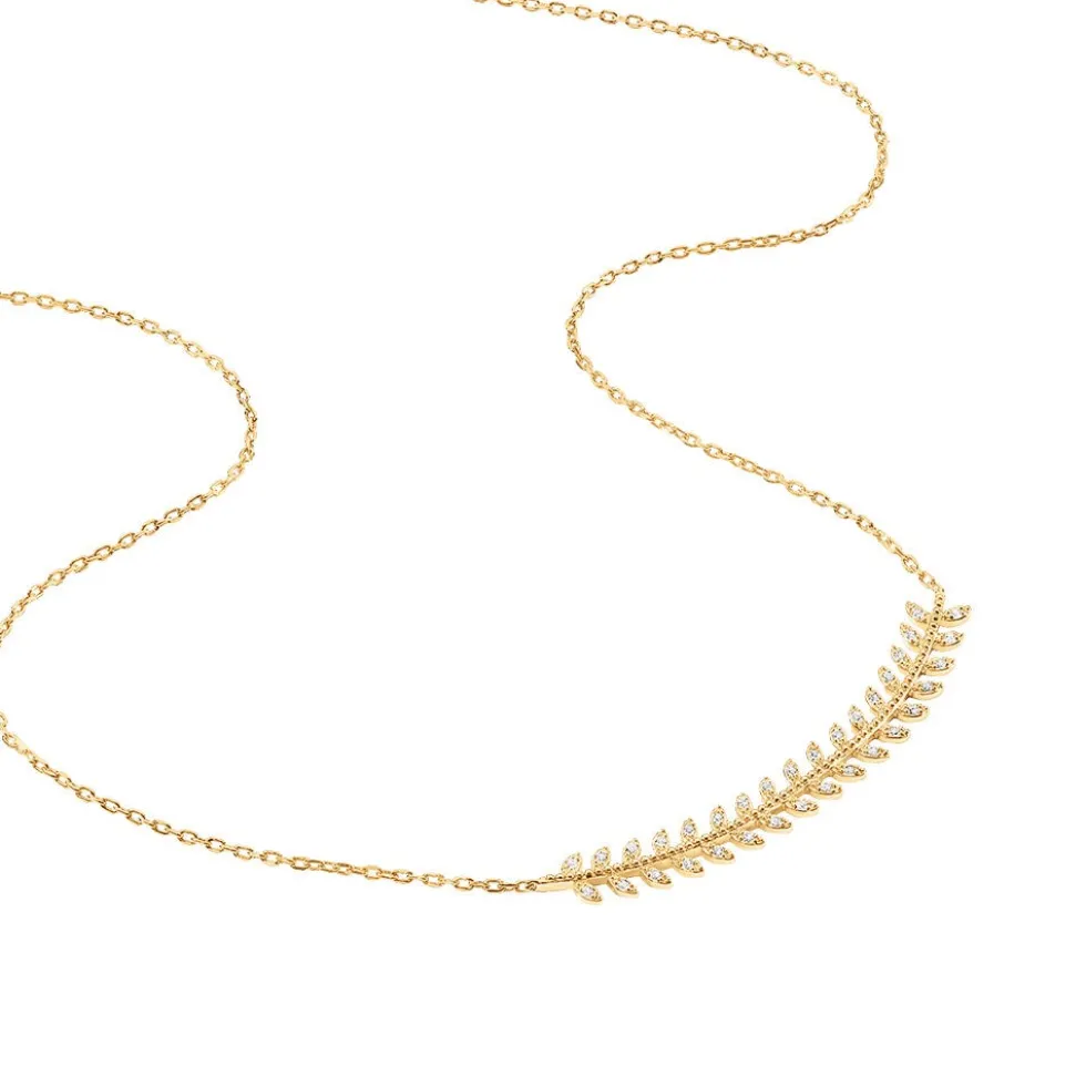 Collier Fabrizia Plaqué Or Jaune Oxyde De Zirconium