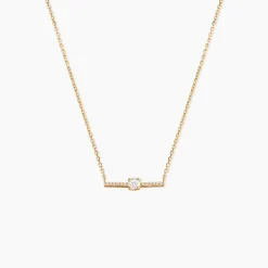 Collier Fergie Plaqué Or Jaune Oxyde De Zirconium