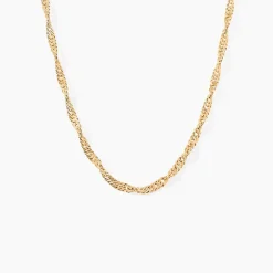 Collier Fern Plaqué Or