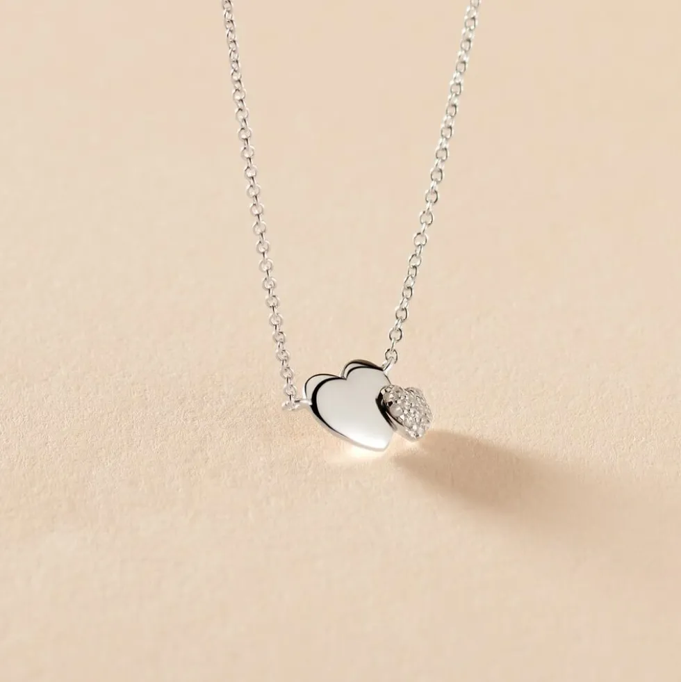 Collier Flamen Argent Blanc Oxyde De Zirconium