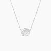 Collier Floride Argent Blanc