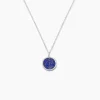 Collier Franzine Argent Blanc Lapis Lazulis