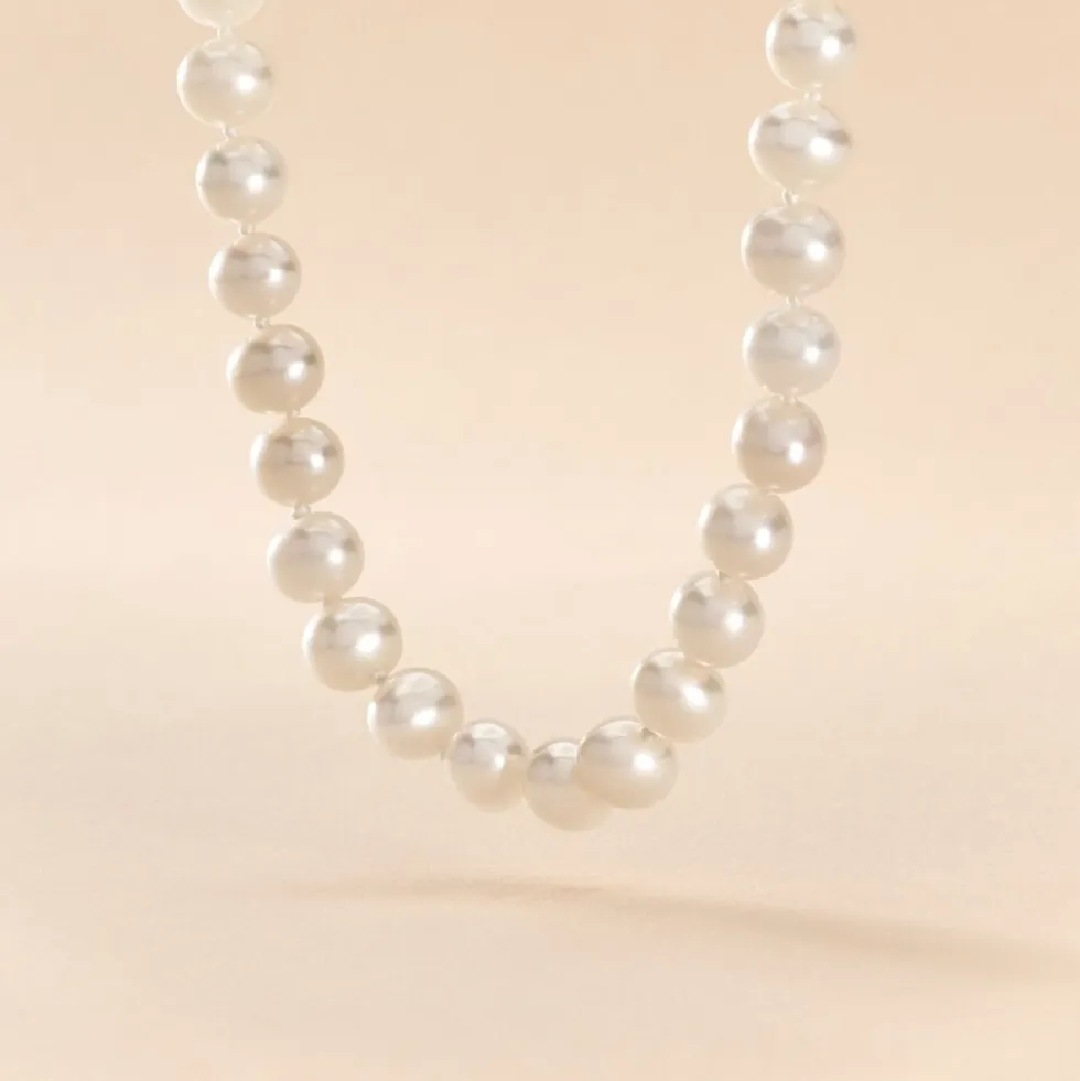 Collier Gabrieleae Or Jaune Perle De Culture