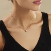 Collier Gia Plaqué Or Jaune Oxyde De Zirconium