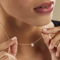 Collier Gia Plaqué Or Jaune Oxyde De Zirconium