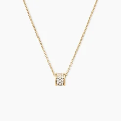 Collier Gia Plaqué Or Jaune Oxyde De Zirconium