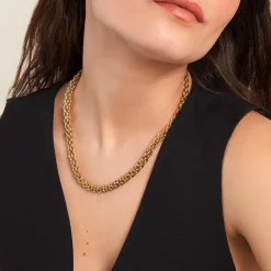 Collier Goa Acier Jaune