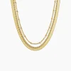 Collier Golden Liana Acier Jaune