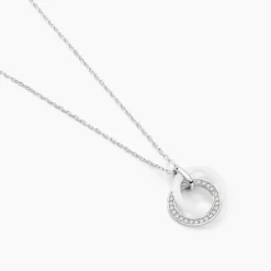 Collier Grizzel Argent Blanc Oxyde De Zirconium