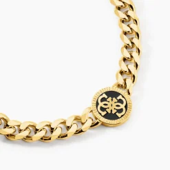 Collier Guess 4G Icon Acier Jaune