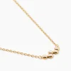 Collier Halo Plaqué Or Jaune Oxyde De Zirconium