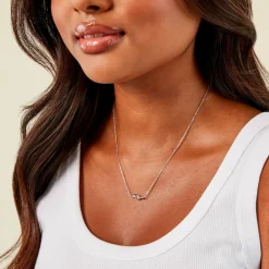 Collier Haria Argent Blanc