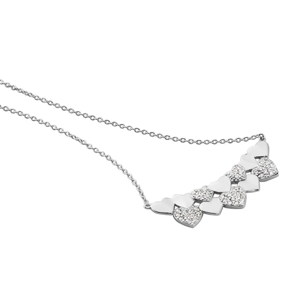 Collier Haylee Argent Blanc Oxyde De Zirconium