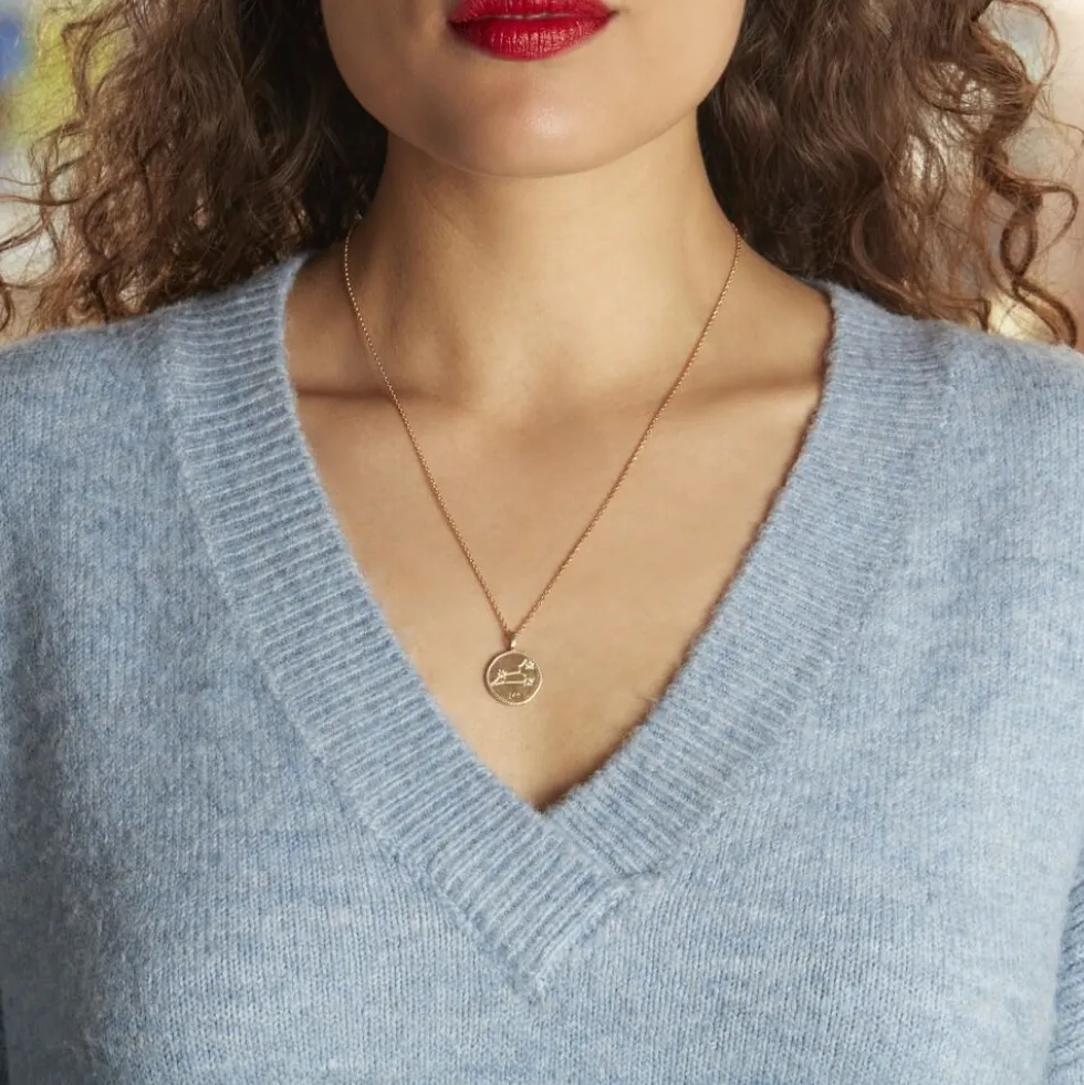 Collier Iago Plaqué Or Oxydes De Zirconium