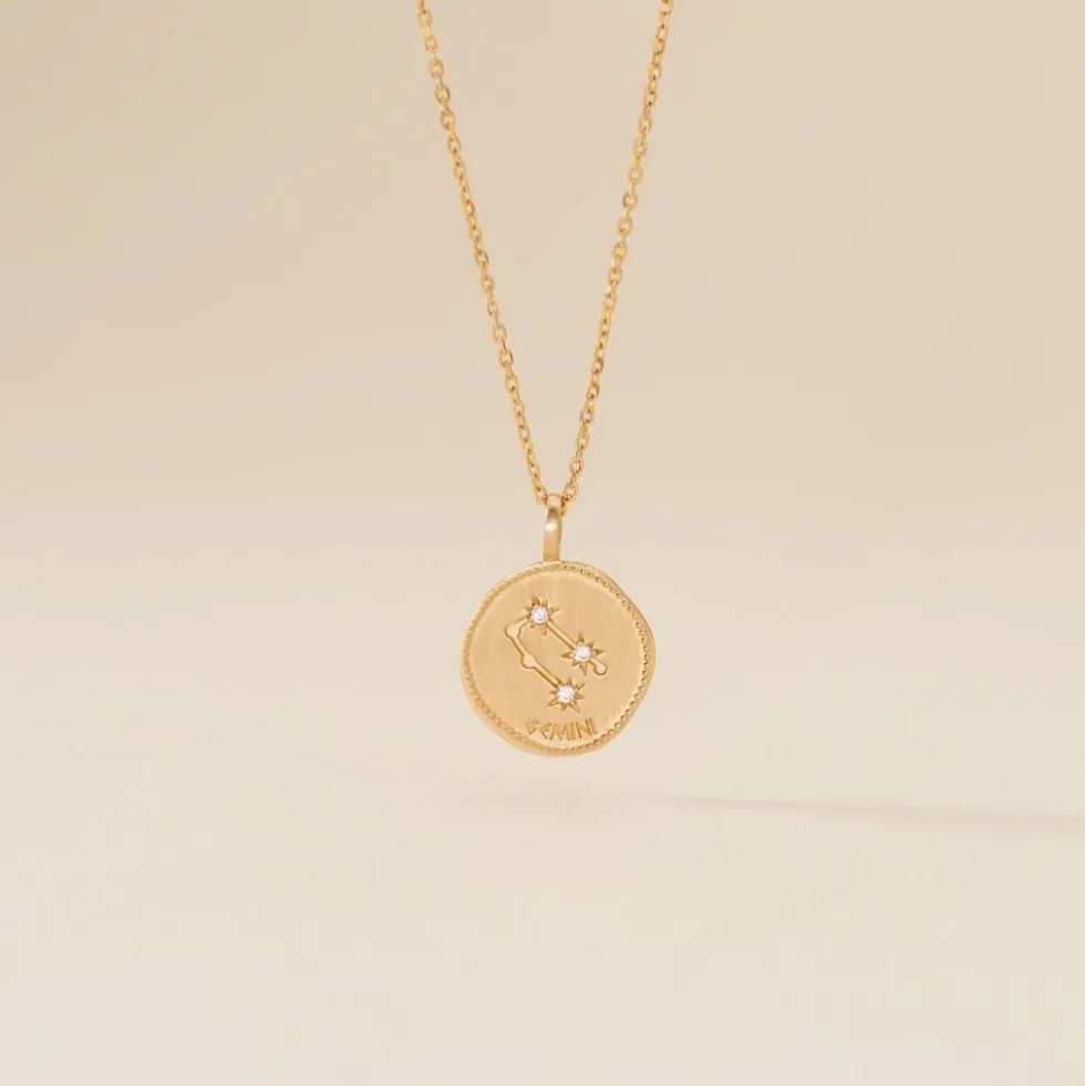 Collier Iago Plaqué Or Oxydes De Zirconium