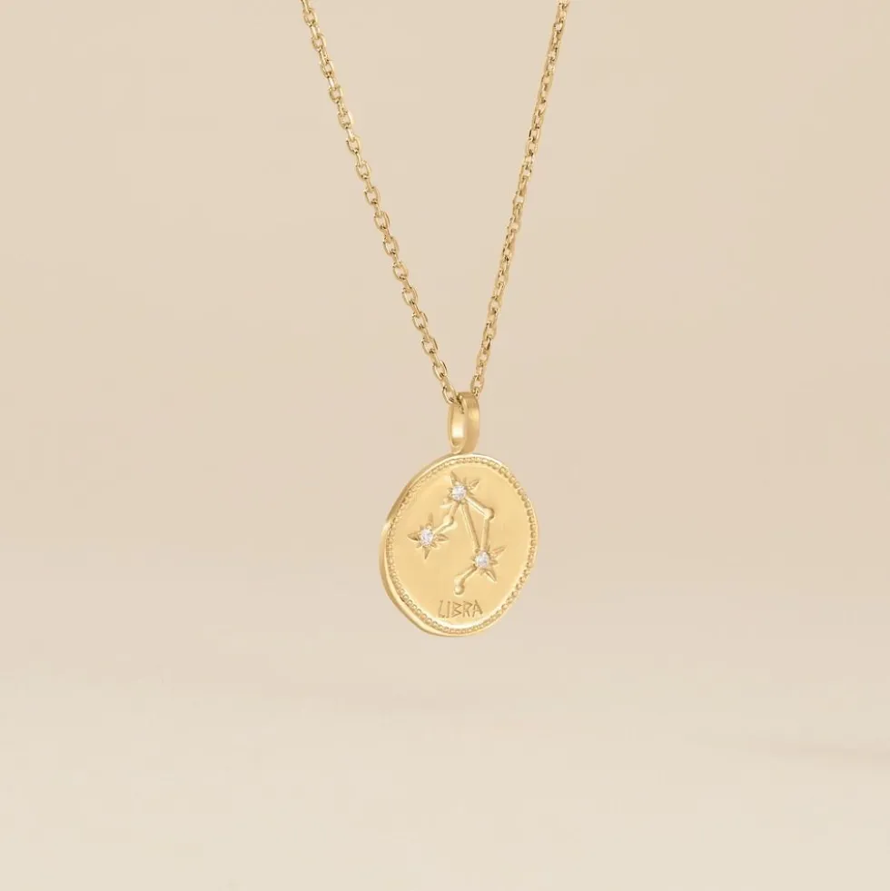 Collier Iago Plaqué Or Oxydes De Zirconium