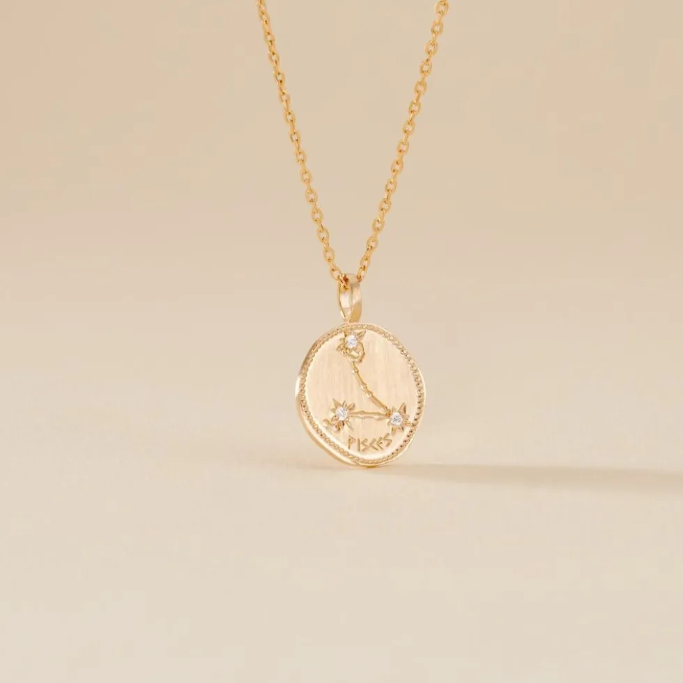 Collier Iago Plaqué Or Oxydes De Zirconium