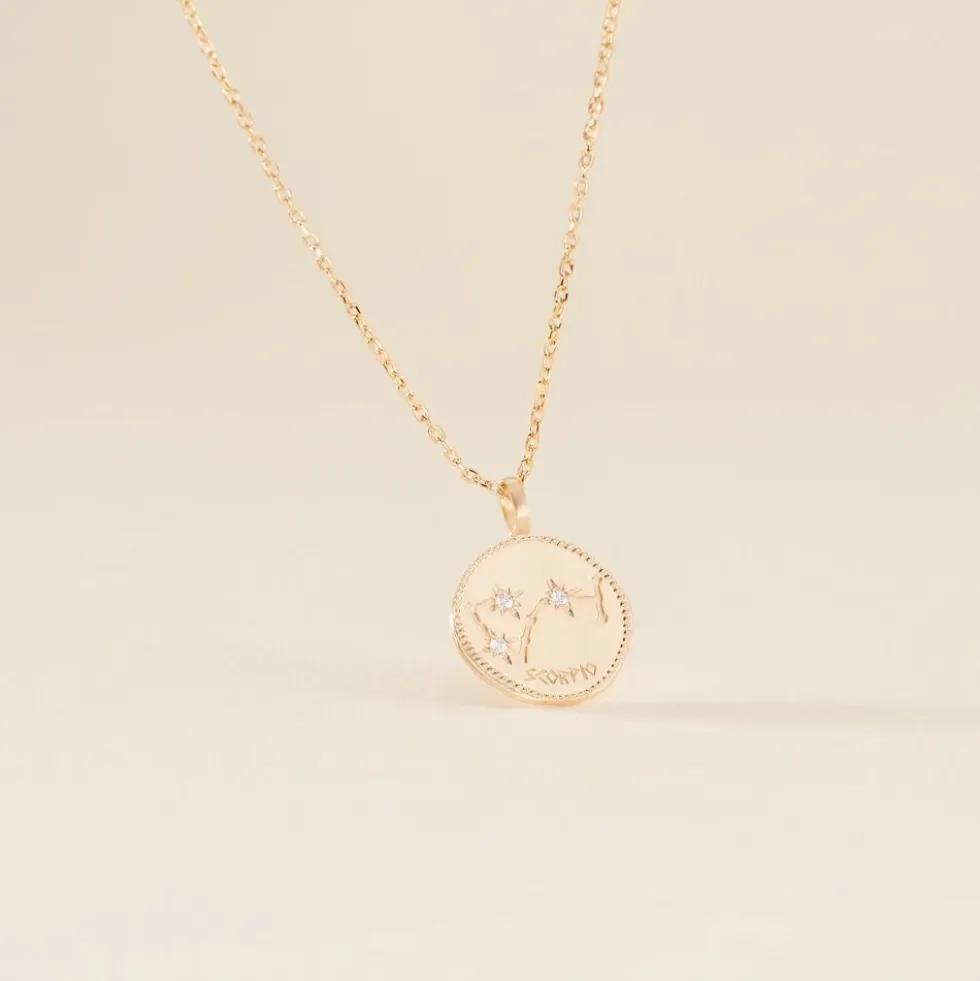 Collier Iago Plaqué Or Oxydes De Zirconium