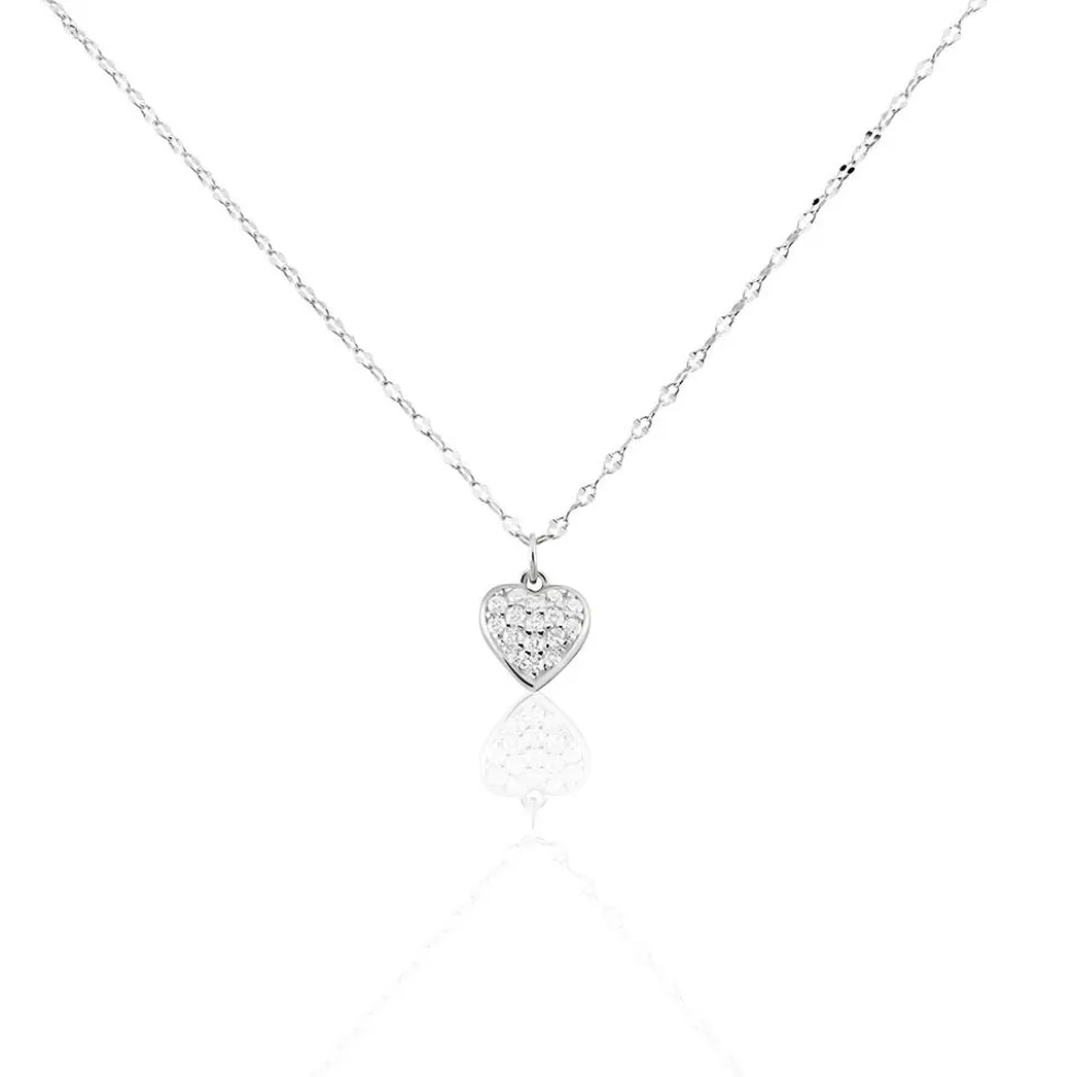 Collier Idan Argent Blanc Oxyde De Zirconium