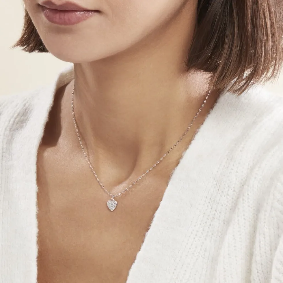 Collier Idan Argent Blanc Oxyde De Zirconium