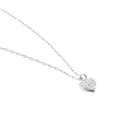 Collier Idan Argent Blanc Oxyde De Zirconium