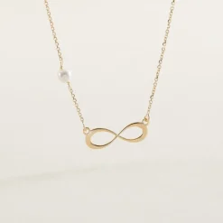 Collier Illenia Or Jaune Perle De Culture