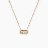 Collier Infinitude Plaqué Or Doré Oxyde De Zirconium