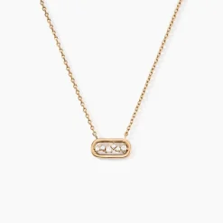 Collier Infinitude Plaqué Or Doré Oxyde De Zirconium