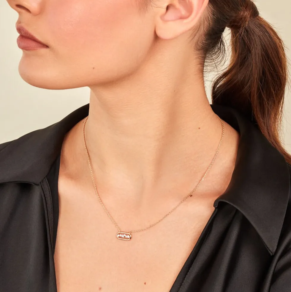 Collier Infinitude Plaqué Or Doré Oxyde De Zirconium