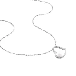 Collier Isalyne Argent Blanc Céramique