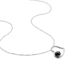 Collier Isalyne Argent Blanc Céramique
