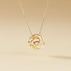Collier Iwaki Plaqué Or Jaune Oxyde De Zirconium
