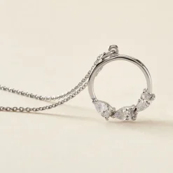 Collier Izamal Argent Blanc Oxyde De Zirconium