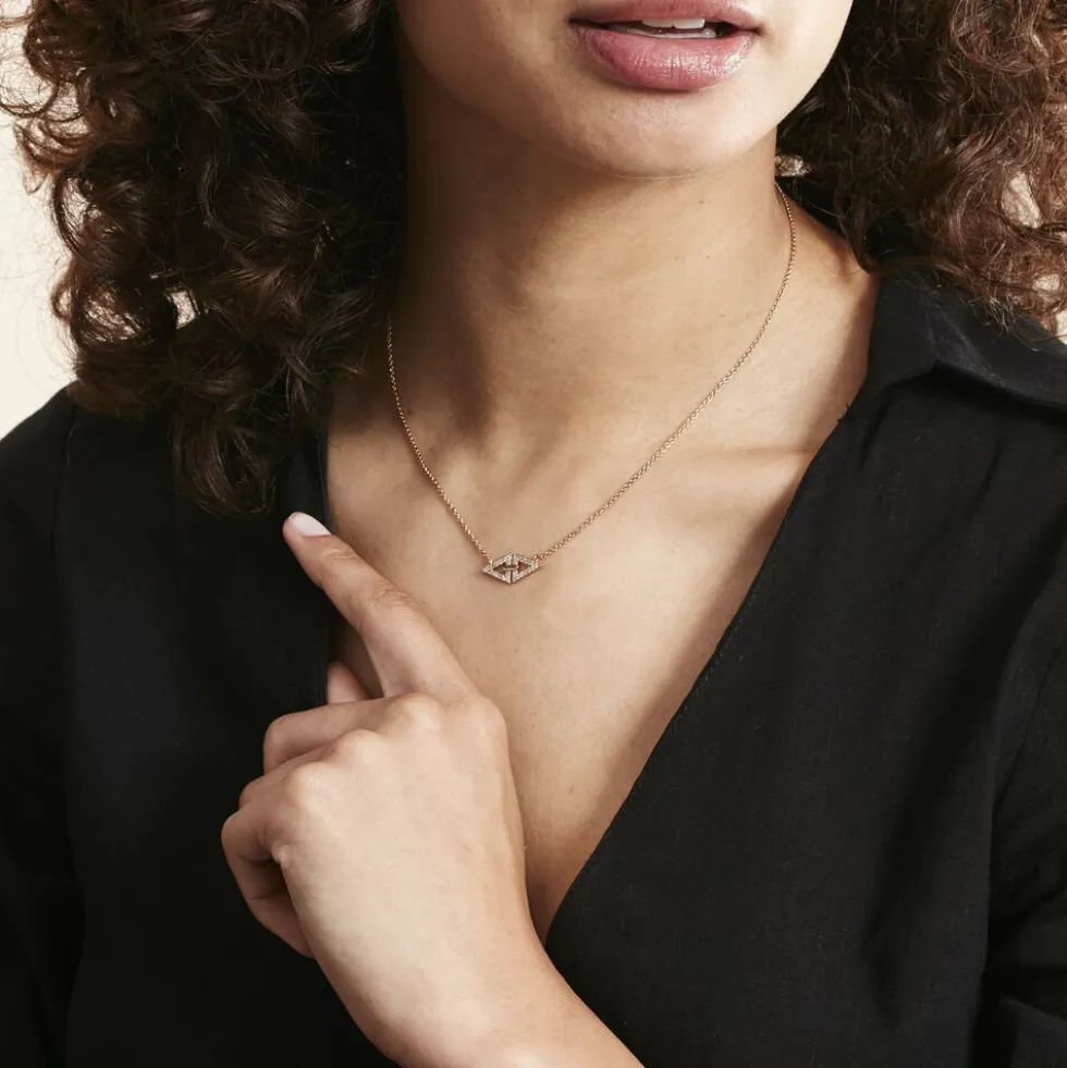 Collier Izia Plaqué Or Jaune Oxydes De Zirconium