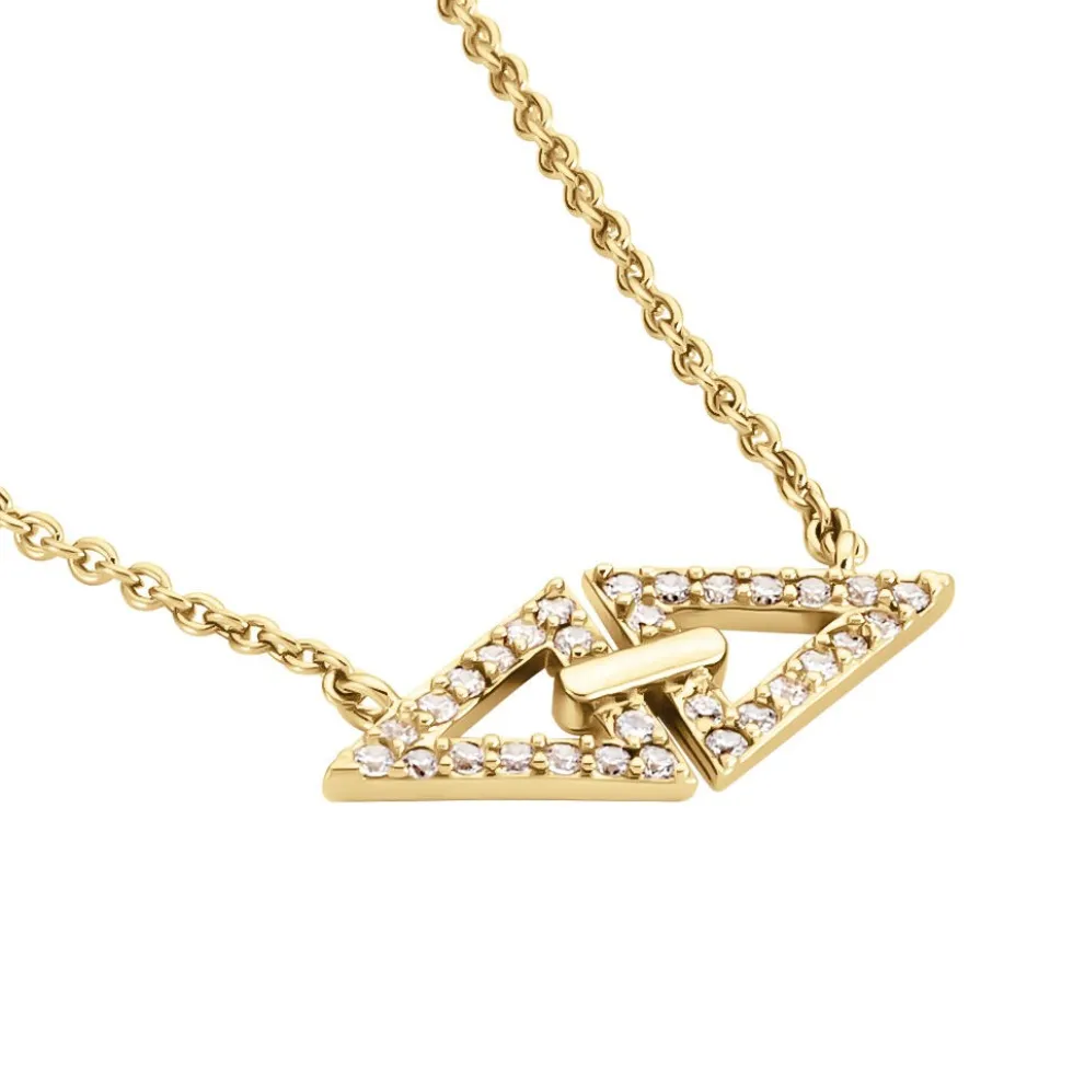 Collier Izia Plaqué Or Jaune Oxydes De Zirconium