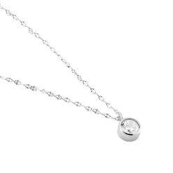 Collier Jaclyn Argent Blanc Oxyde De Zirconium