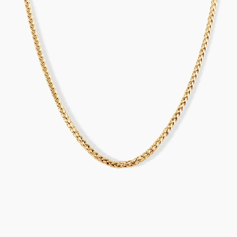 Collier Jany Or Jaune Maille Palmier