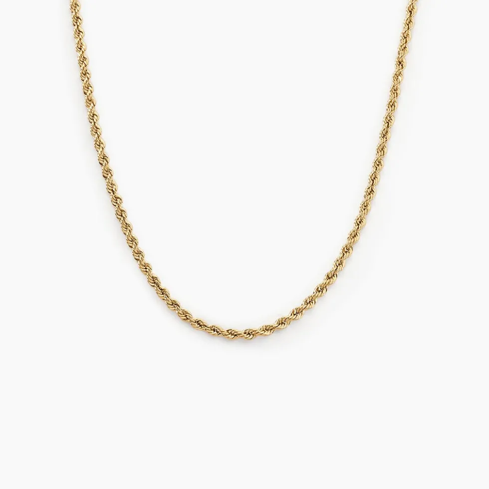 Collier Jerry Maille Corde Or Jaune
