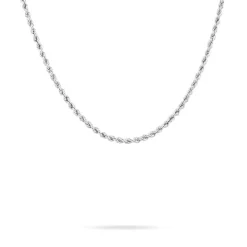 Collier Jerry Maille Corde Or Blanc