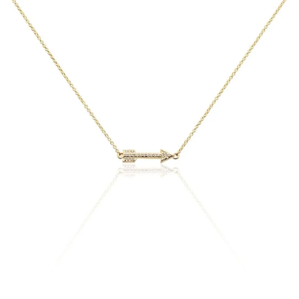 Collier Karitate Plaqué Or Oxydes De Zirconium
