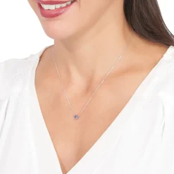 Collier Kate Or Blanc Saphir