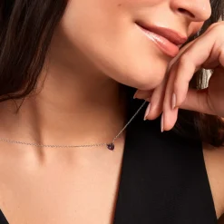 Collier Kelvyn Argent Blanc Oxyde De Zirconium