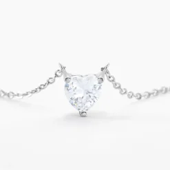 Collier Kelvyn Argent Blanc Oxyde De Zirconium
