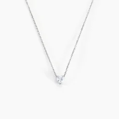 Collier Kelvyn Argent Blanc Oxyde De Zirconium