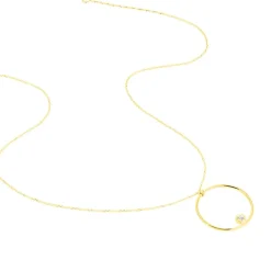 Collier Kimly Or Jaune Oxyde De Zirconium