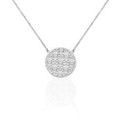 Collier Lace Acier Blanc
